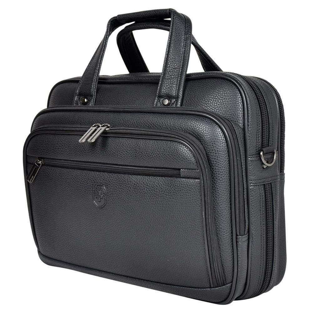 Pasta De Trabalho Executiva Para Notebook Com Divisórias Reforçadas Impermeável Em Poliuretano - Old - Yin`s Ys34009