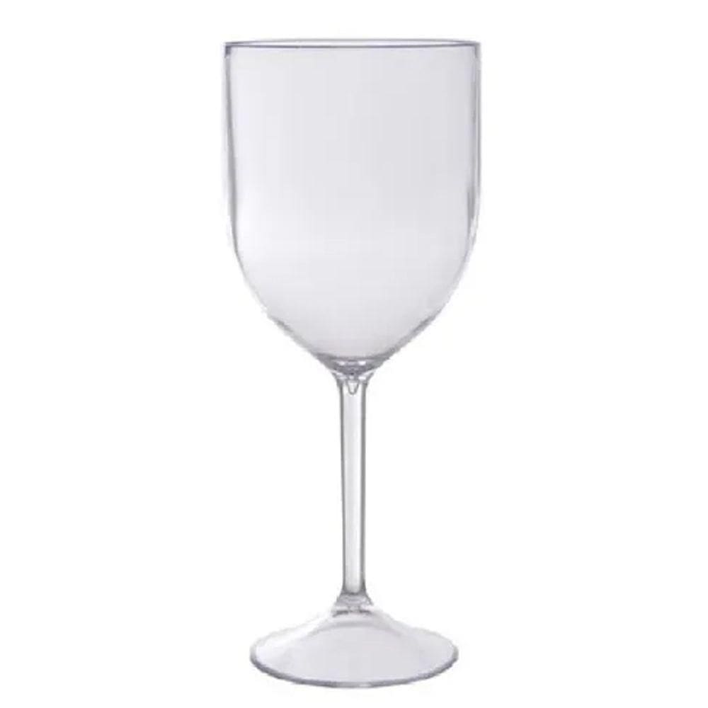 Taça De Vinho Acrílico Transparente - 340ml