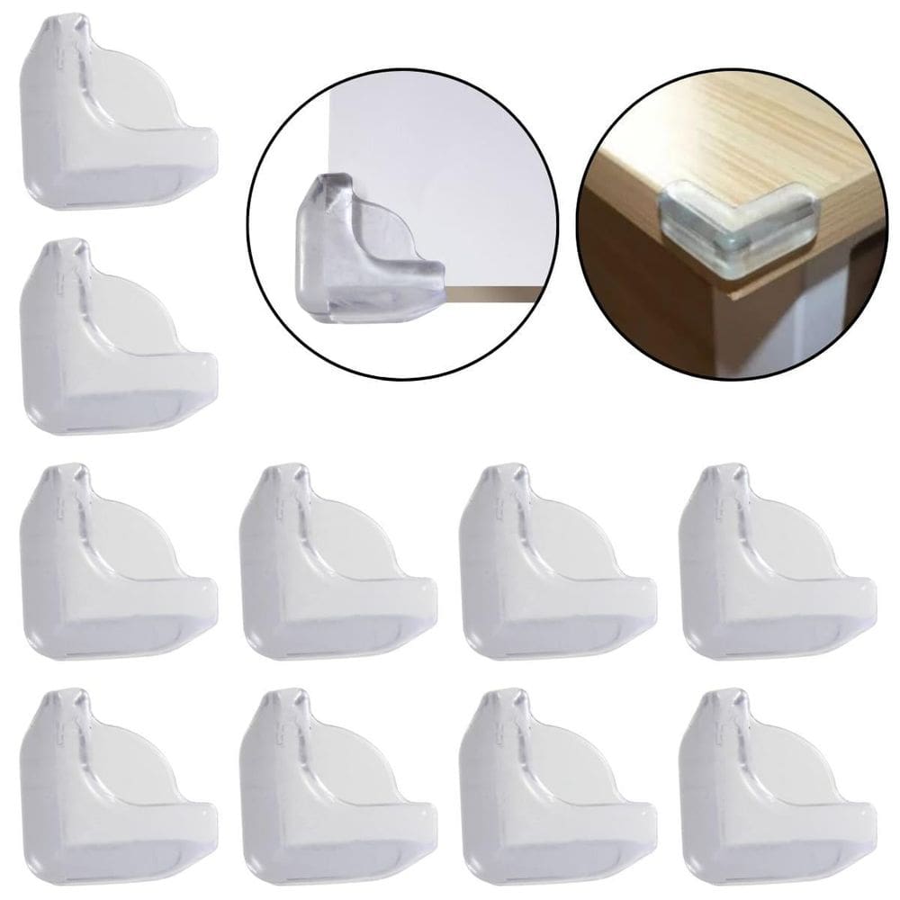 Protetor De Quina Pvc Flexível Com Fita Dupla Face 10 Un