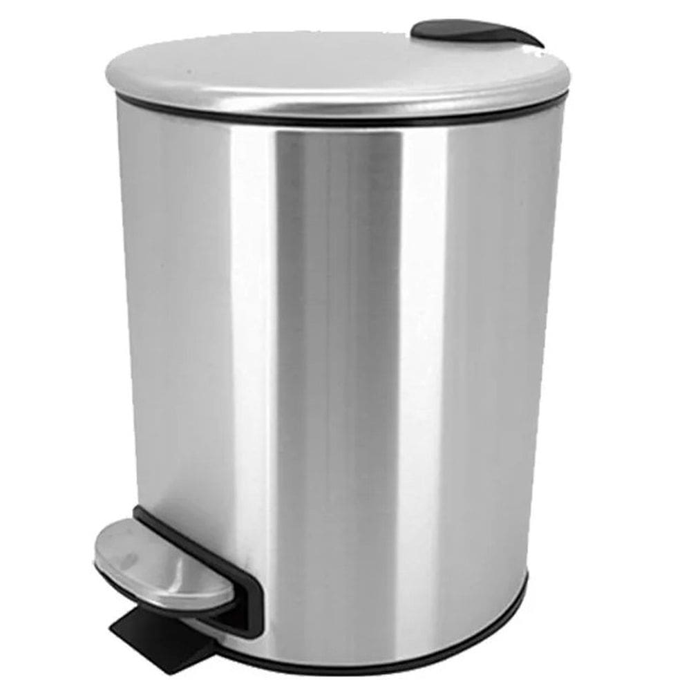 Lixeira com Pedal Aço Inox 5 Litros – Mimo Style