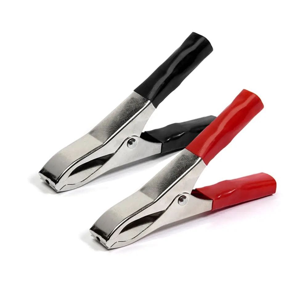 Garra Jacare Isolada Gde P/Bateria 50A 100Mm Pt/Vm (Par)