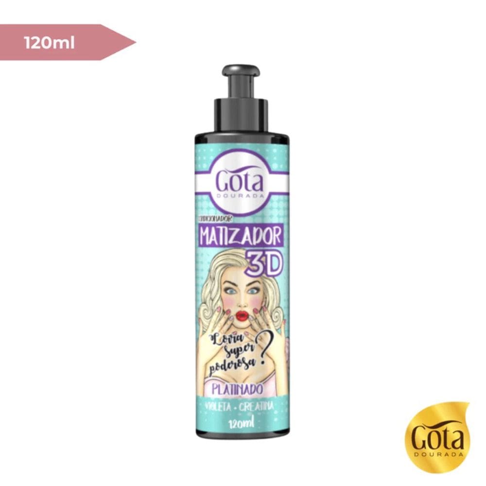 Gota Dourada Matizador 3d Platinado - Beleza E Brilho