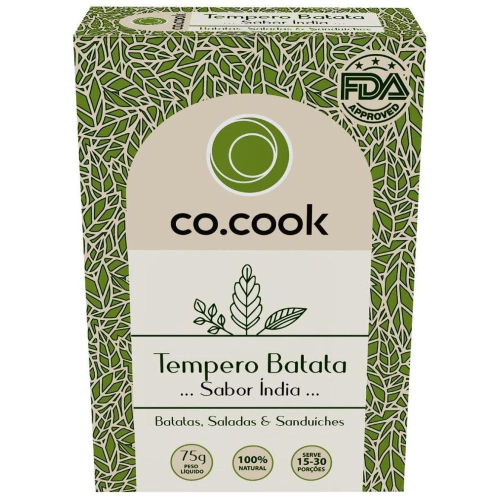 Cocook Especiaria Natural Tempero Batata Sabor India 75G