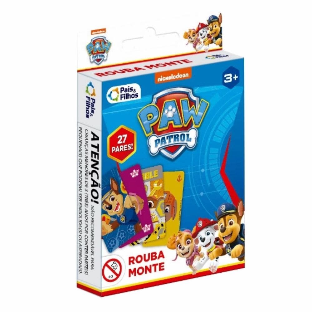 Jogo de Estratégia Patrulha Canina Rouba Monte +3 Anos Infantil Pais e Filhos