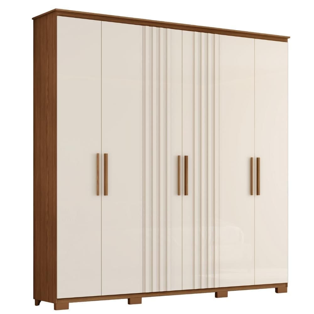Guarda Roupa Casal 6 Portas 214 cm Avila HENN