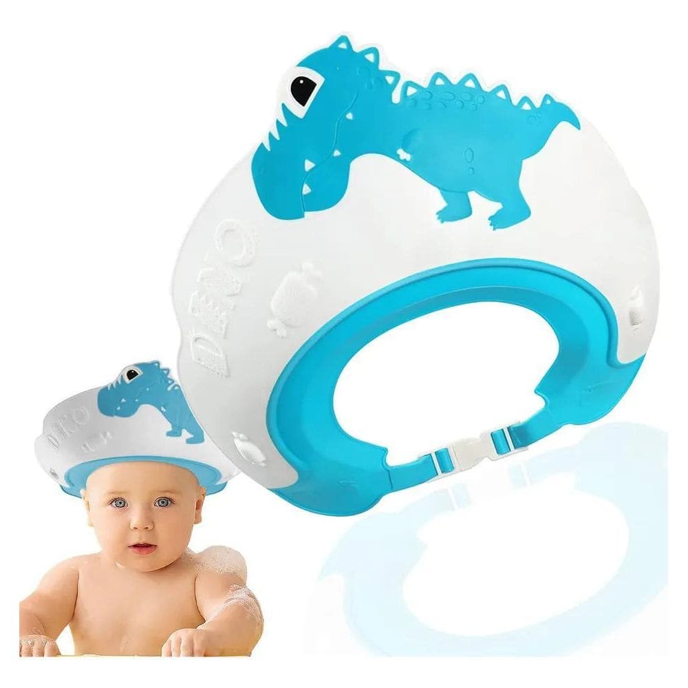 2X Chapeu Banho Ajustável Bebê Com Protetor Olhos E Orelhasa