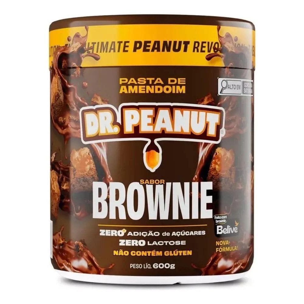 2X Pasta De Amendoim Com Whey Protein - 600G - Dr. Peanut Sa