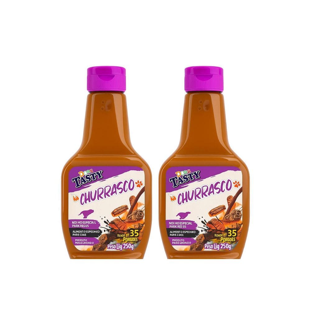 Tempero Para Ração Cães Dogs Tasty Churrasco 250G