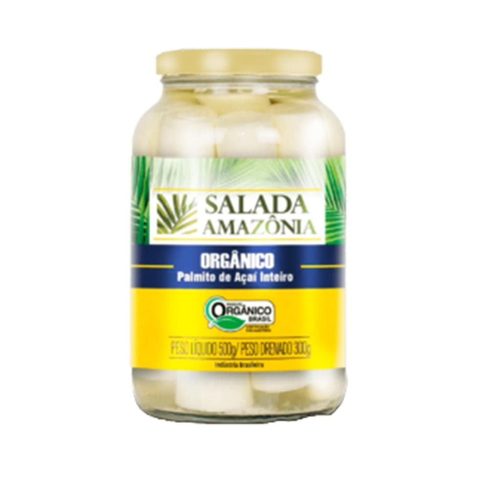 Palmito Açaí Inteiro Orgânico Salada Amazônia 500G