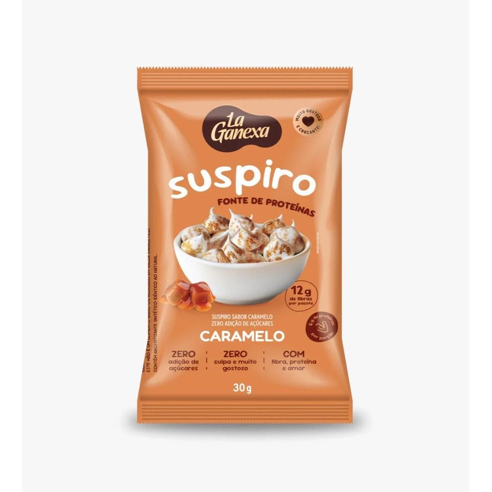 Suspiro Proteico Sabor Caramelo 30G - La Ganexa