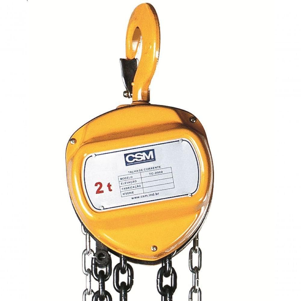 Talha Manual De Corrente Tc 2000 5m Csm