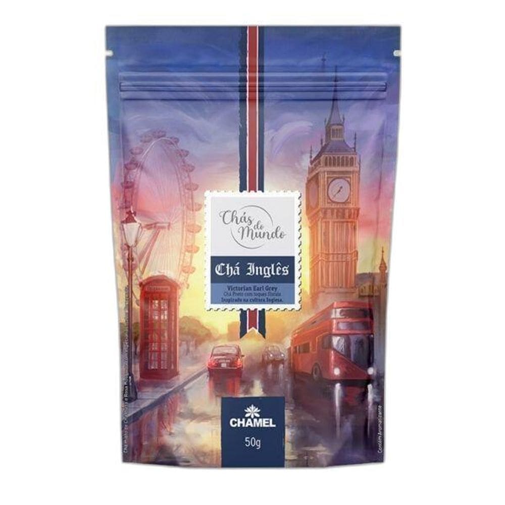 Chá Inglês Pouch 50G  Chás Do Mundo  - Chamel
