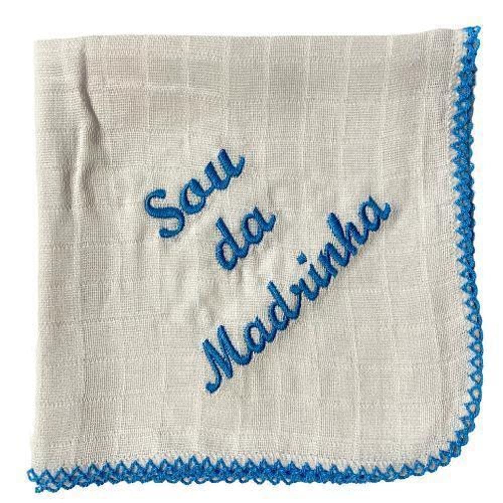 1Pç Fralda De Boca Frase Sou Da Madrinha Masculino Babete