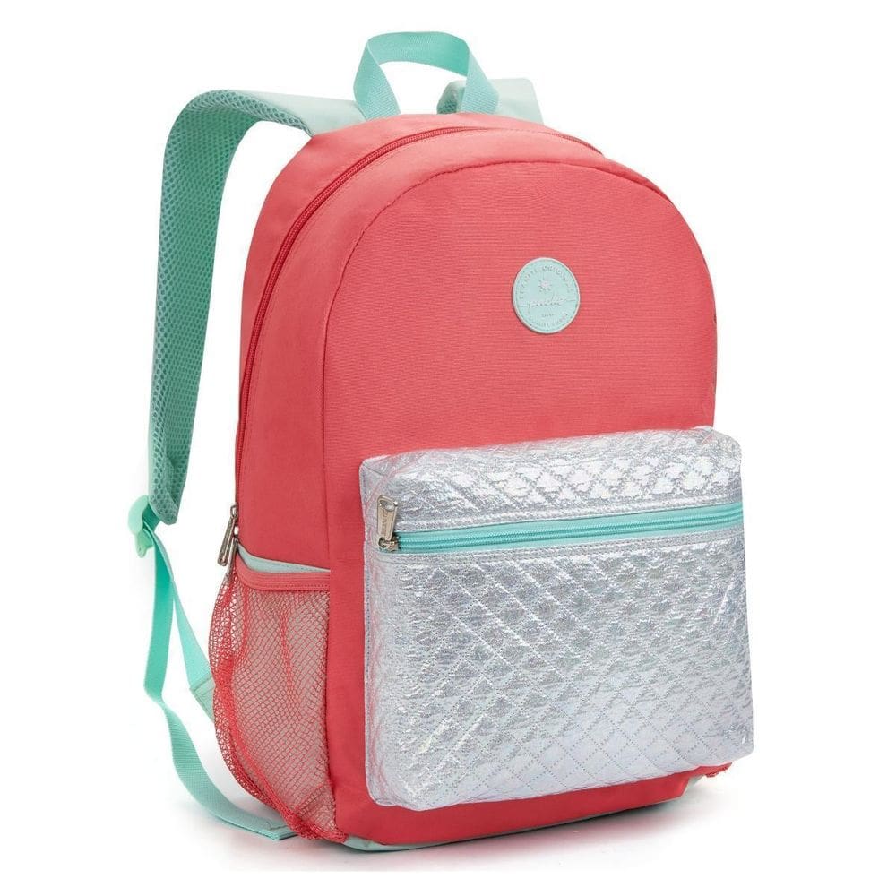 Mochila De Costas 17 Holográfica Juvenil Escolar Passeio