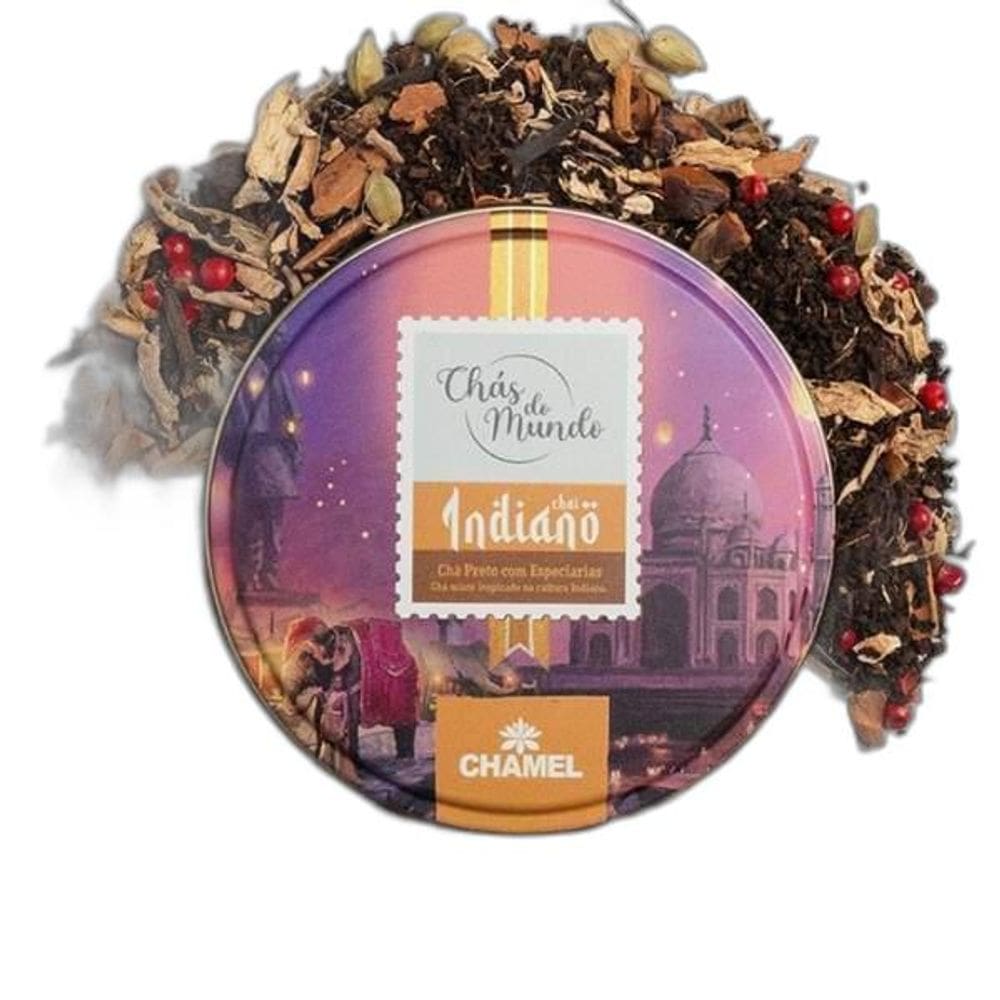 Chai Indiano Lata 50G  Chás Do Mundo  - Chamel