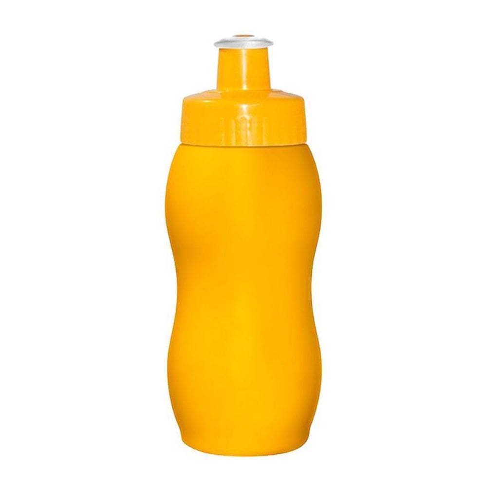 Kit 50 Squeezes Wave 250Ml Amarelo Plástico Premium