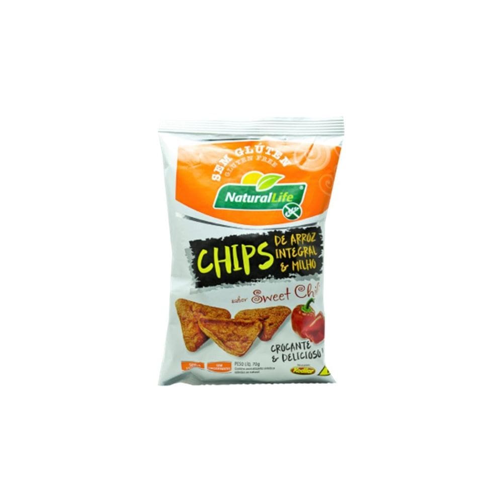 Chips Arroz Int. Milho Sweet Chili S/ Gluten Kodilar 70G