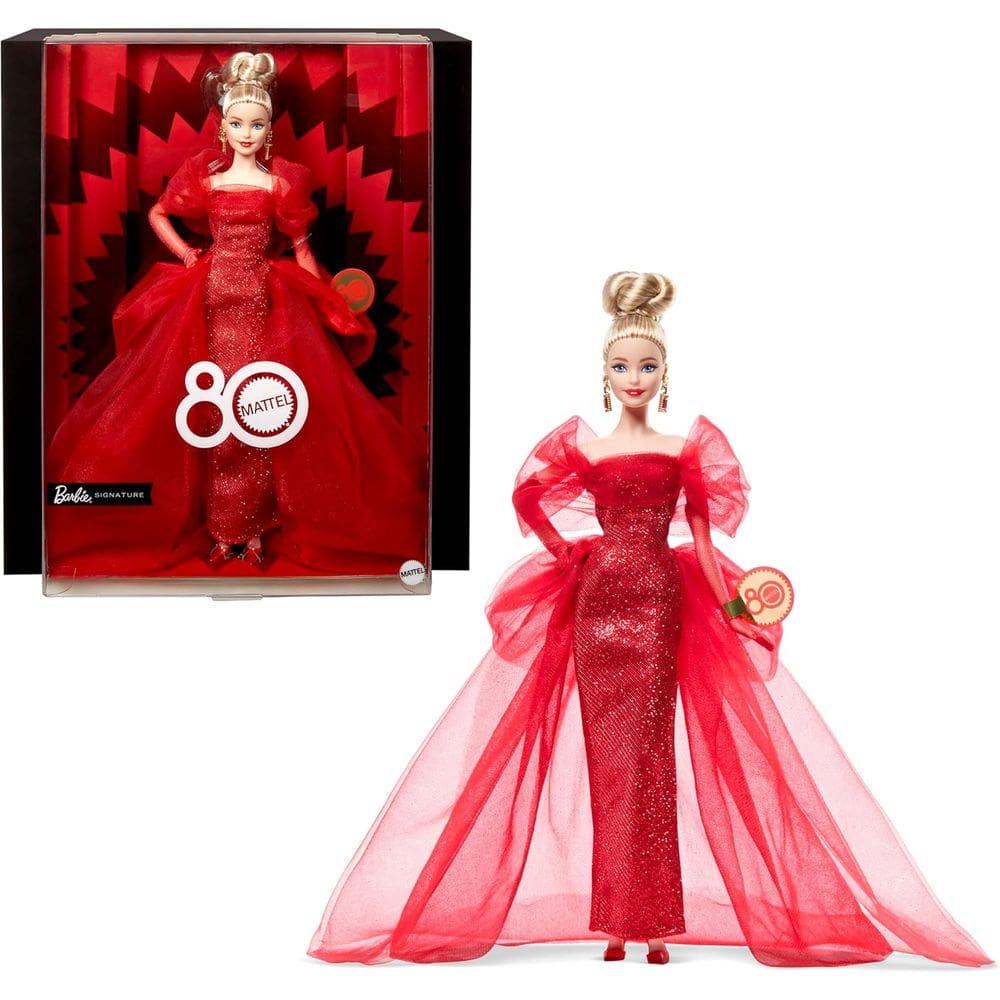 Barbie Collector Signature Ruby Red Loira 80TH Aniversario MATTEL
