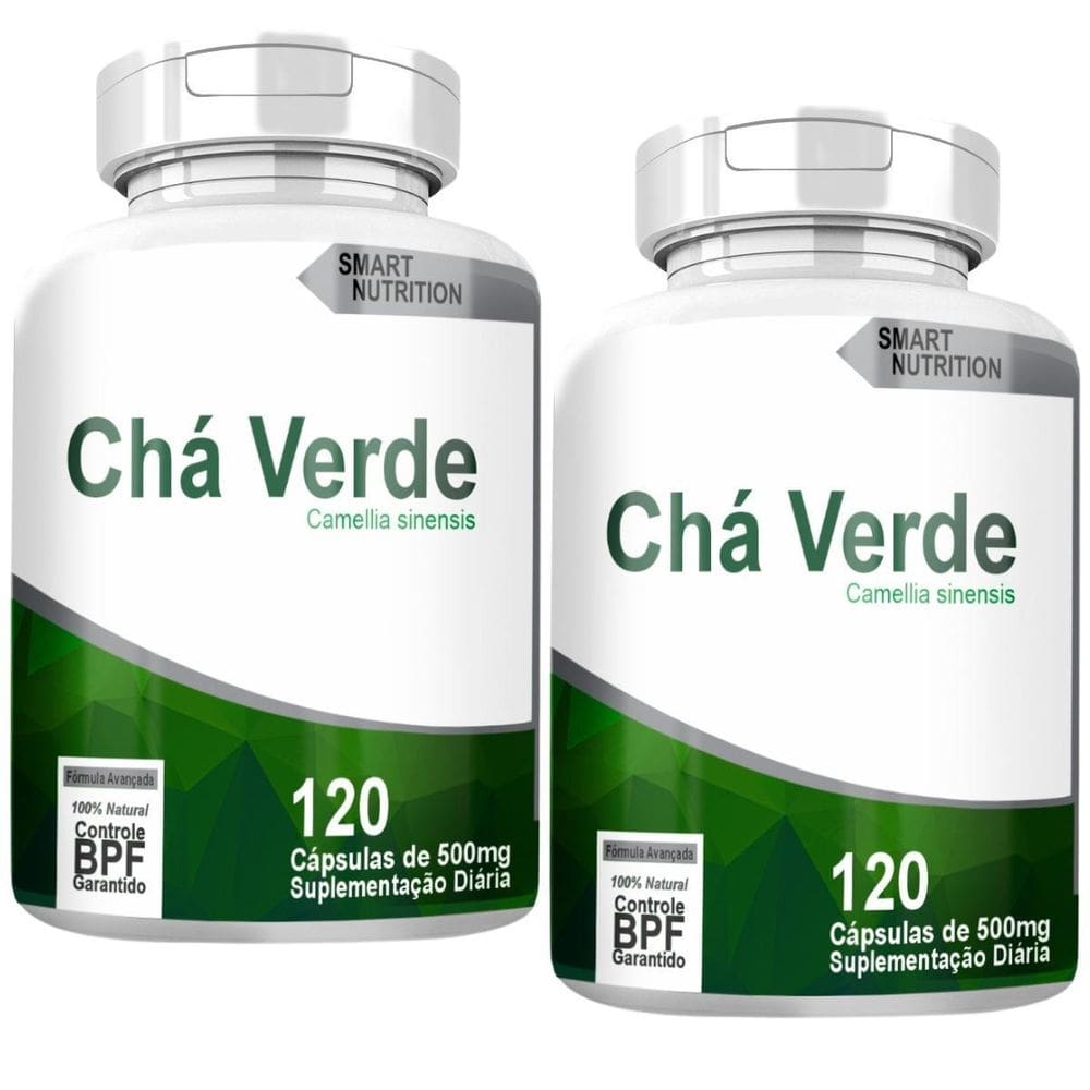 Cha Verde Kit Com 2 Potes Com Total De 240 Capsulas