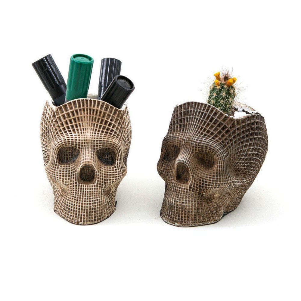 Caveira Porta-Lápis Grande