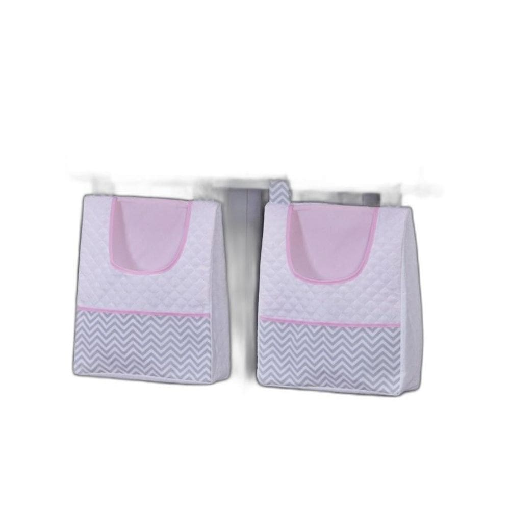 Porta Fralda Organizador Quarto Bebê Menino Menina 2 Peças
