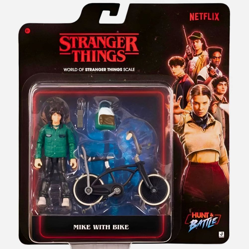 Boneco Action Figure Stranger Things 10 cm com Bike Candide