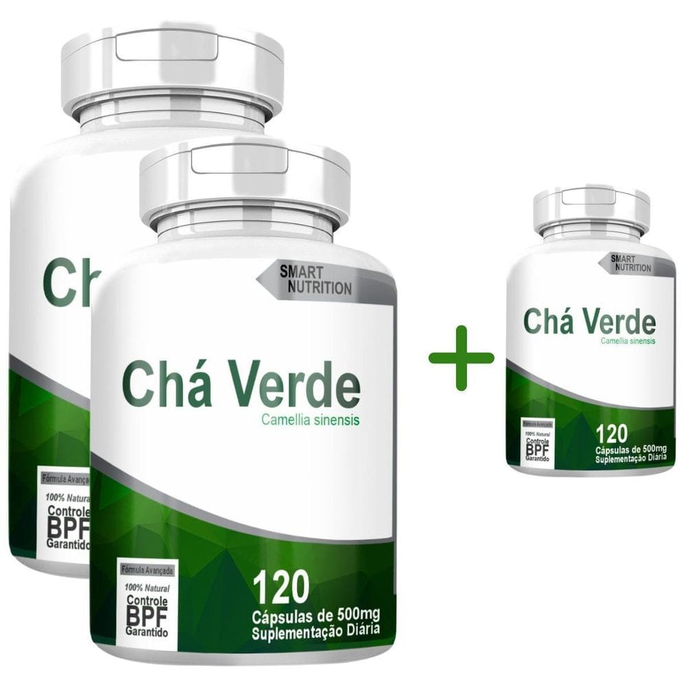 Cha Verde Compre 2 Leve 3 Com Total De 360 Capsulas