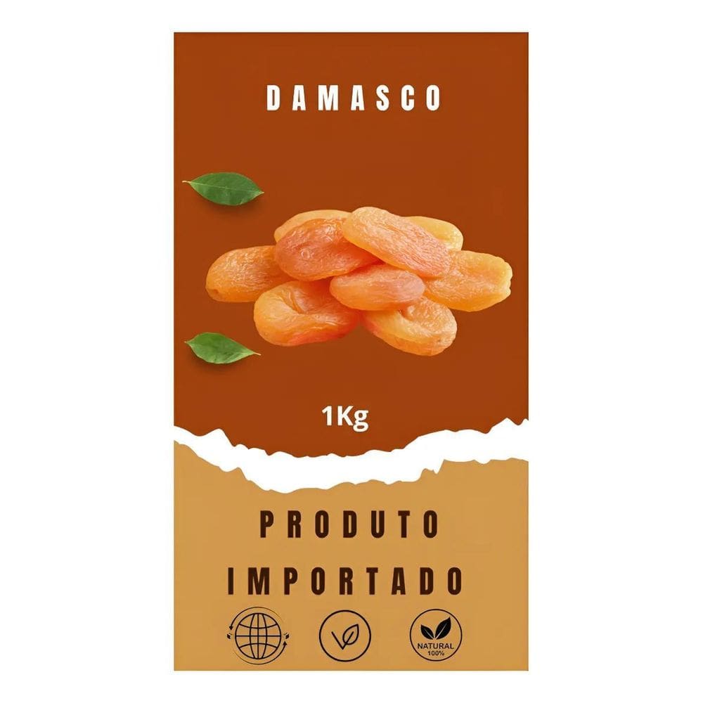 Damasco Turco Importado 1Kg Safra Nova Fruta Seca Da Turquia