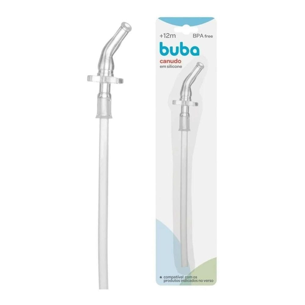 2X Refil Canudo Em Silicone Compativel Garrafas Termicas Bub