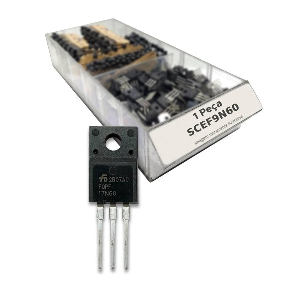 Transistor Scef9N60 = Scef 9N60 = P9N60 - Isolado To220