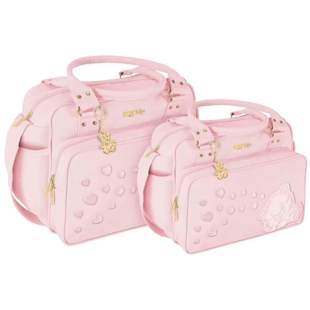 Kit Bolsas Maternidade Griff Baby Bear Premium Rosa