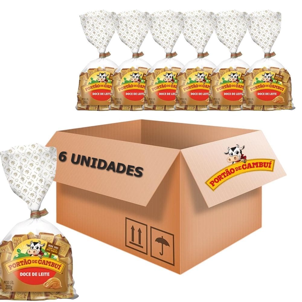 Kit 6X Doce De Leite Tradicional Em Pé Portão Do Cambuí 200G