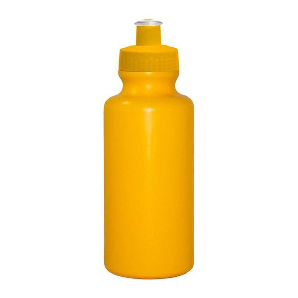 Kit 50 Squeezes 550Ml Amarelo Plástico Premium