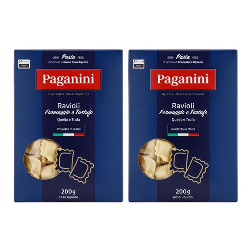 Kit 2X: Massa Ravioli Queijo E Trufa Paganini 200G