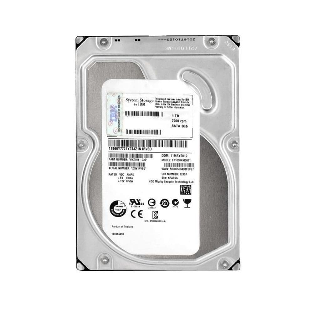 Hd Sata Storageserver Ibm 1Tb 3.5 Xseries M4 Fru:81Y9791