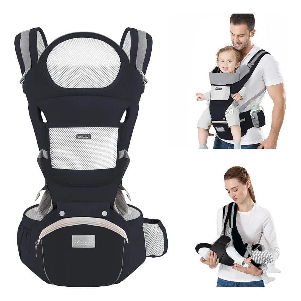 2X Bolsa Canguru Ergonômico Bebê 3 Em 1 Hygge Moments Cor Pr