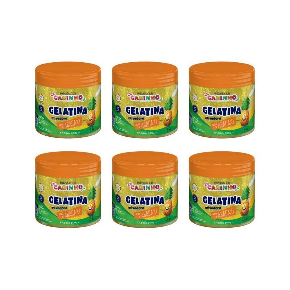 Gelatina Capilar Probelle Super Bonita 500G Carinho Abac 6Un