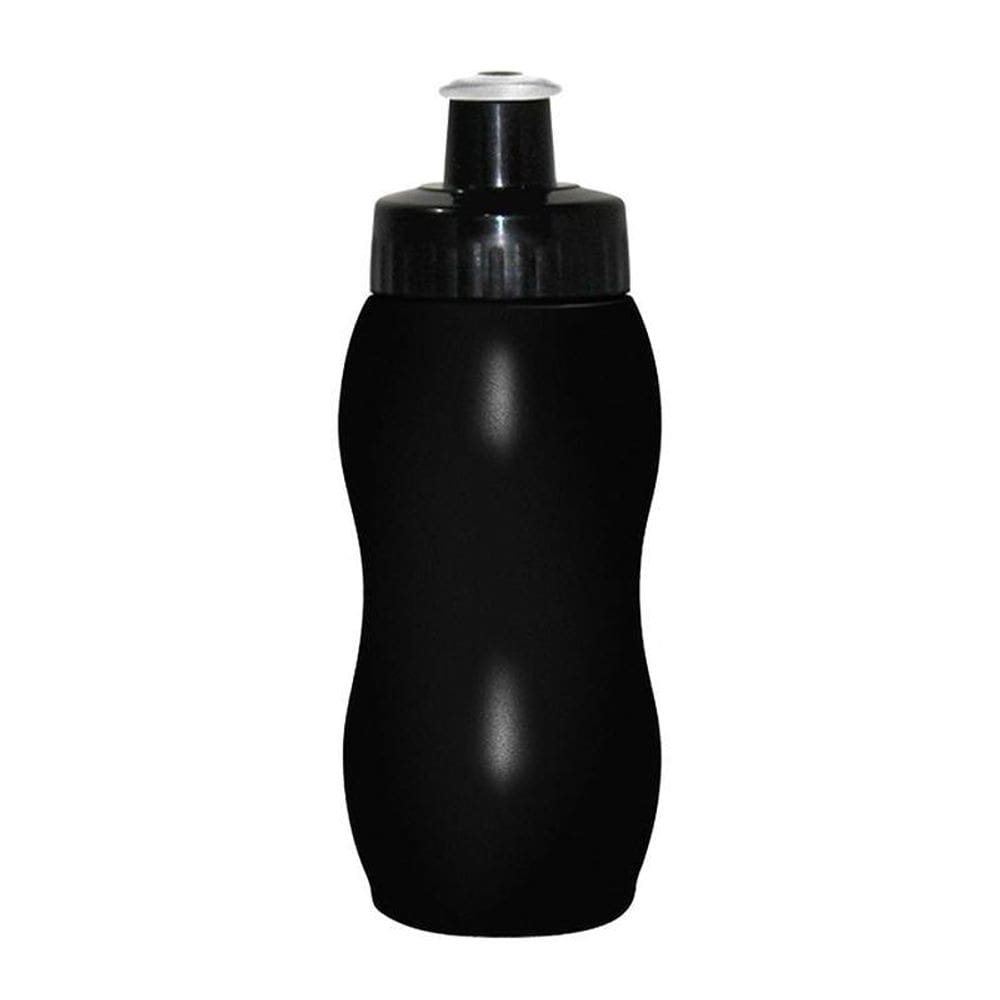 Kit 50 Squeezes Wave 250Ml Preto Plástico Premium