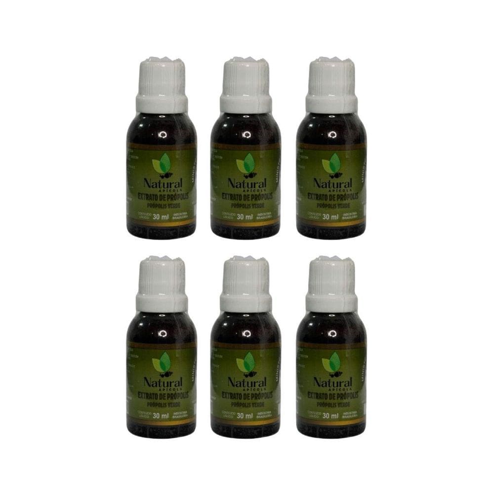 Kit 6 Extrato De Propolis Verde 30 Ml Sem Conservantes
