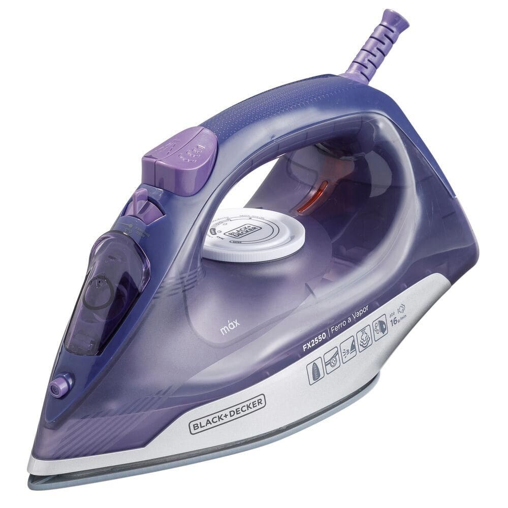 Ferro a Vapor Black & Decker FX2550 com Base Ceramic Gliss 220V