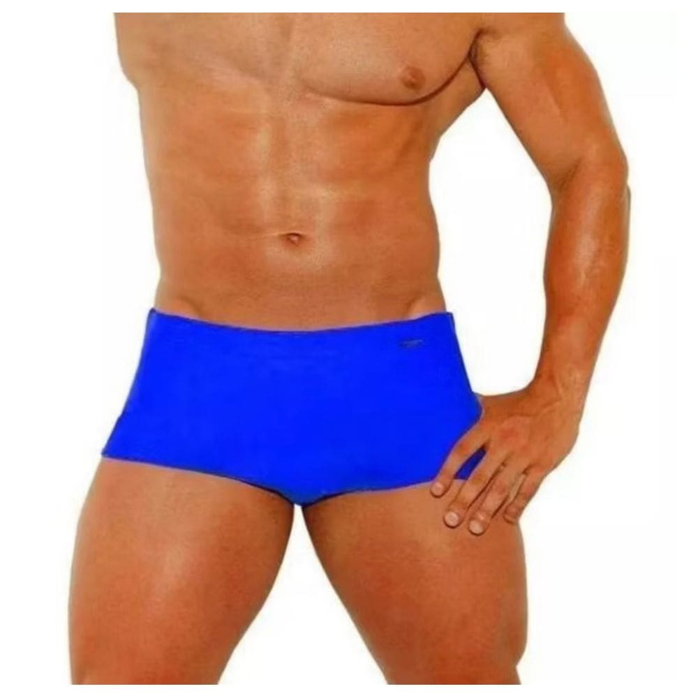 Sunga Boxer Azul Premium Masculina Hana Rio Poliamida
