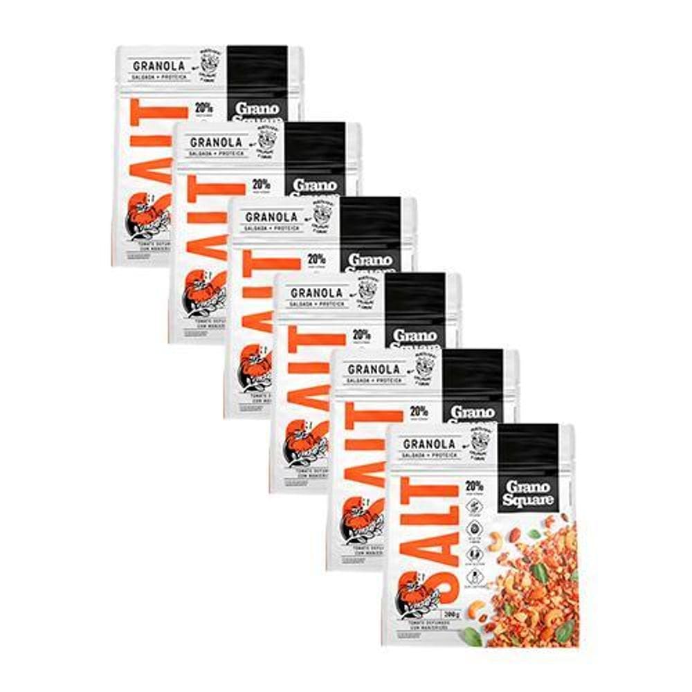 Kit 6X: Granola Salt Tomate Manjericão Sem Glúten
