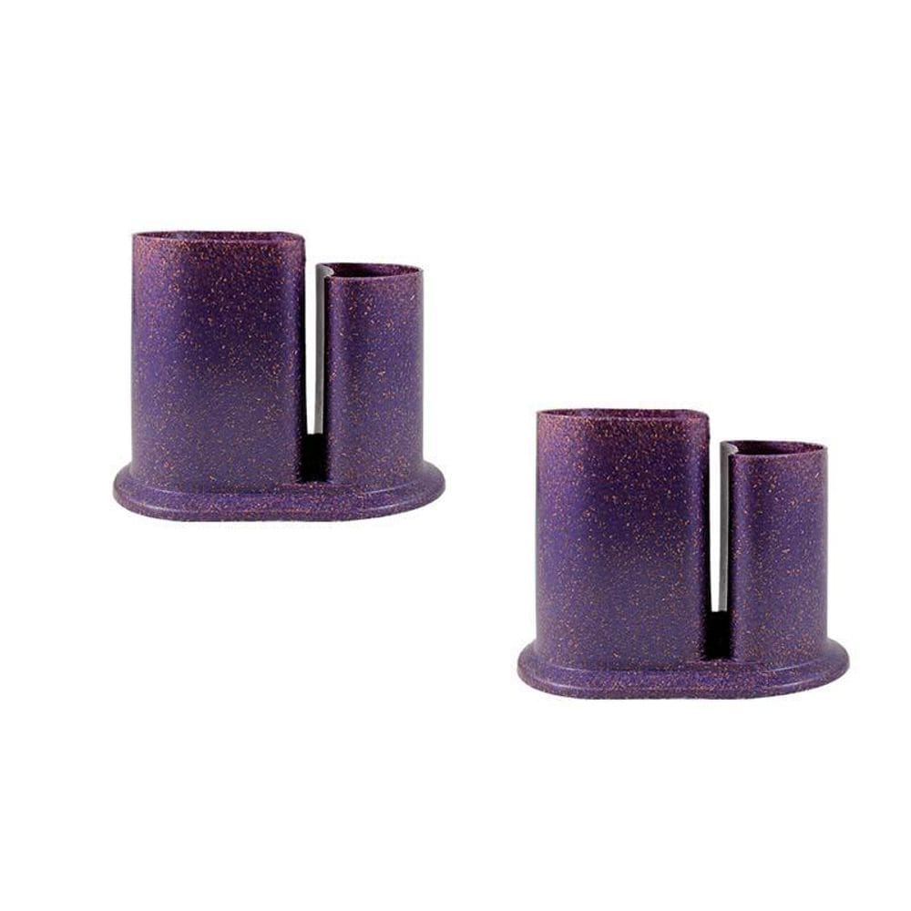 Kit 2 Porta Lápis Duo Fibra Madeira Lilás