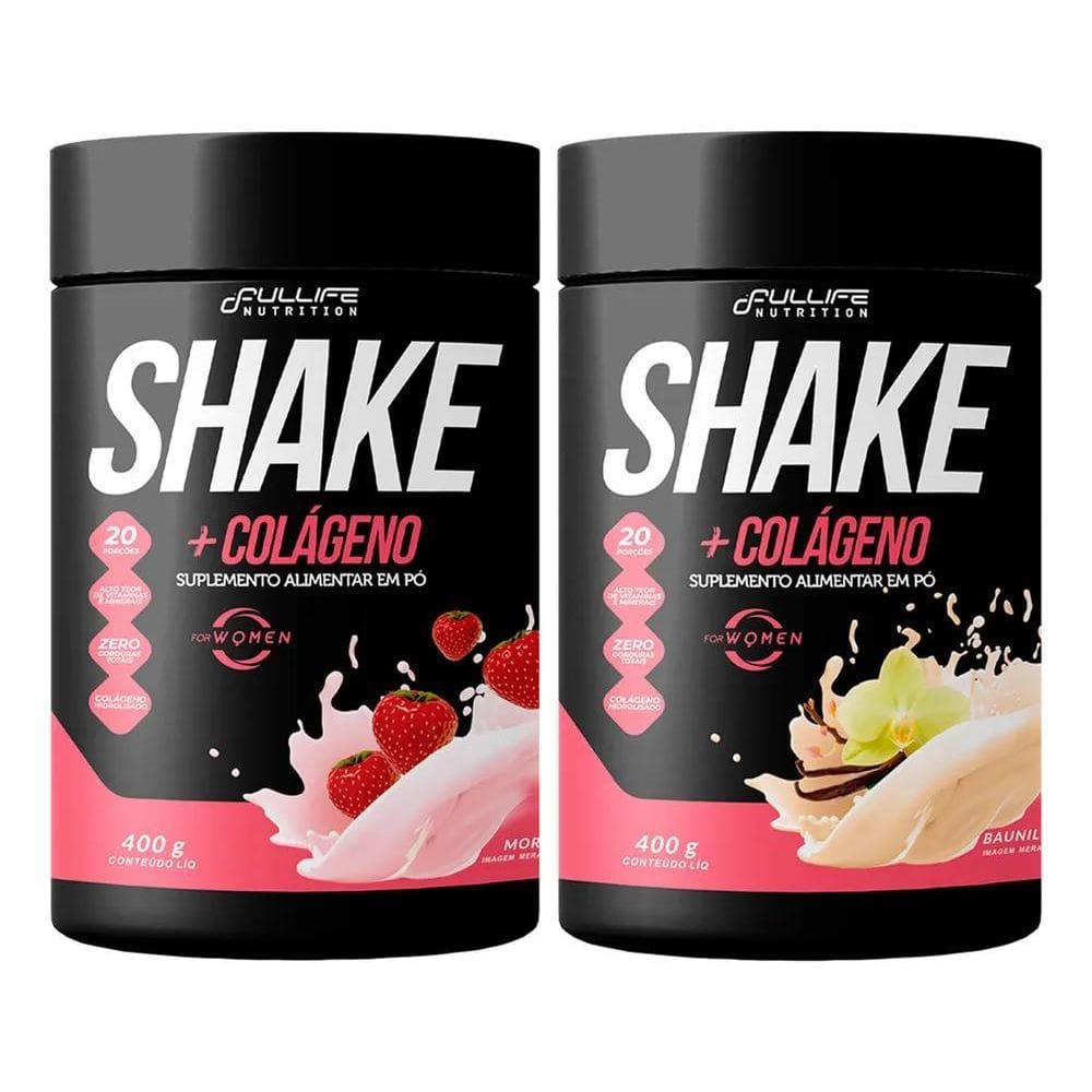 2X Kit 2 Shake Substituto De Refeição Zero Açúcar Com Coláge