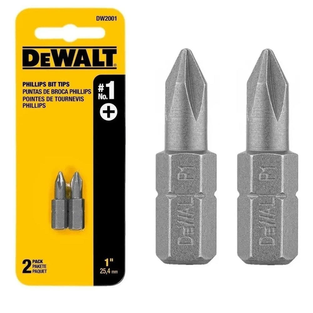 Bits 1/4`` Ponteira Phillips N1 X 25mm 2 Un Dewalt - Dw2001