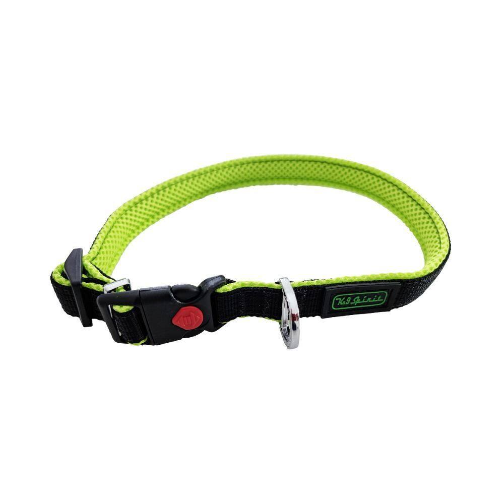 Coleira Para Cães K-9 Spirit Prime Silver M Preta E Verde