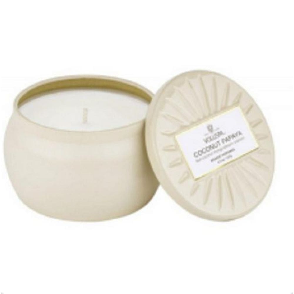 Mini Vela Lata Coconut Papaya -25 Horas