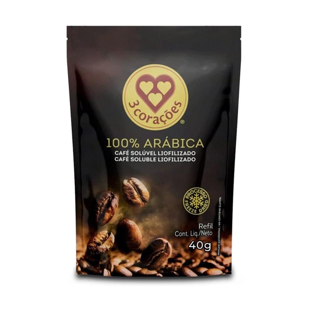 Café Solúvel 100% Arábica Três Corações Refil De 40G