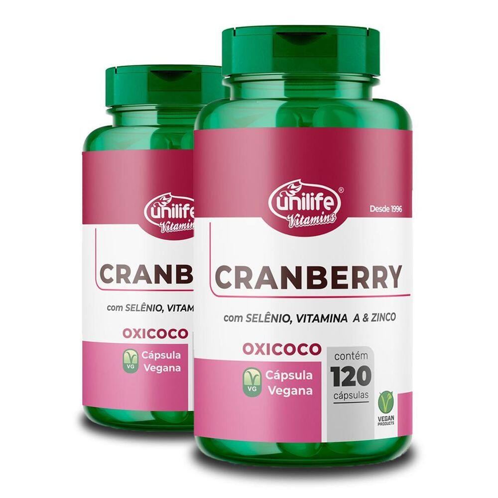 Kit 2 Cranberry 120 Cápsulas Unilife