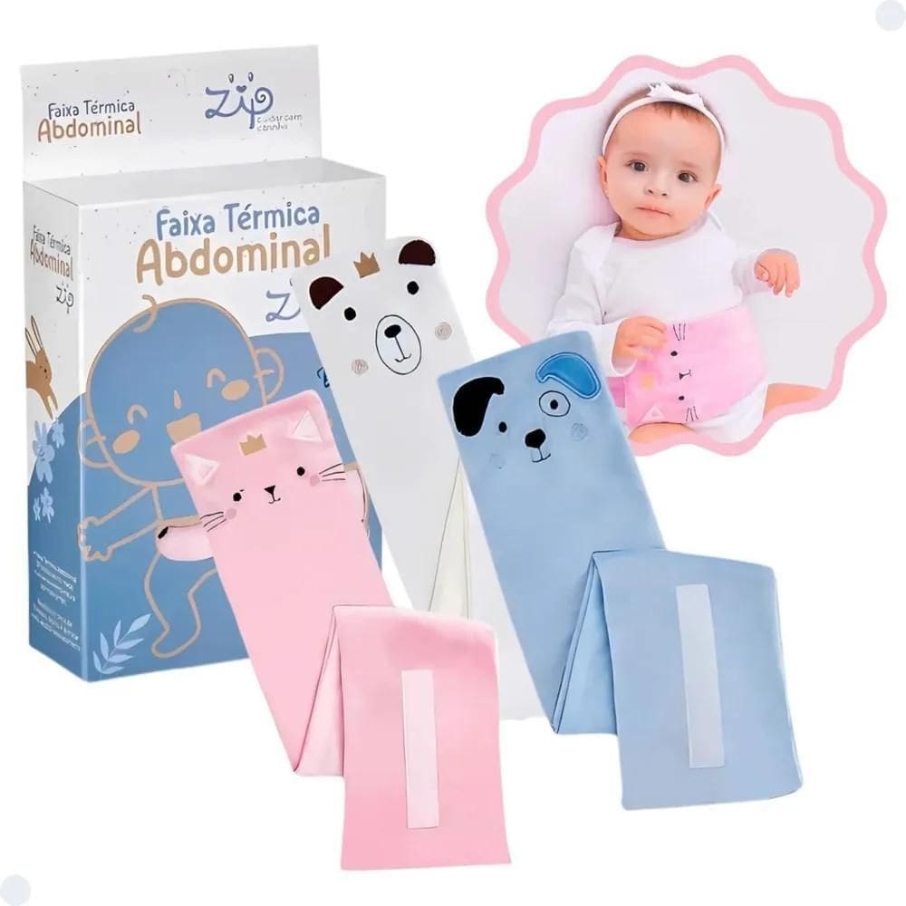 2X Faixa Térmica Para Bolsa Ervas Cinta Bebê Abdomina